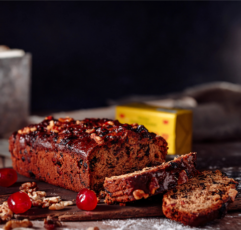 Traditional Fruit Cake with Cherries & Walnuts