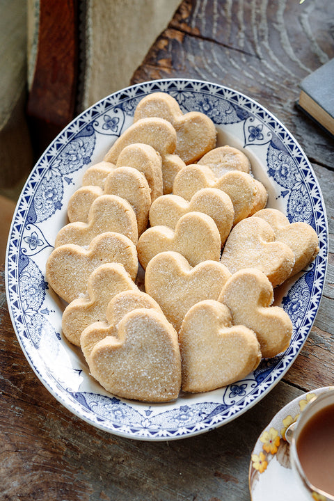 Heart Shaped Shirgar Butter Shortbread Biscuits
