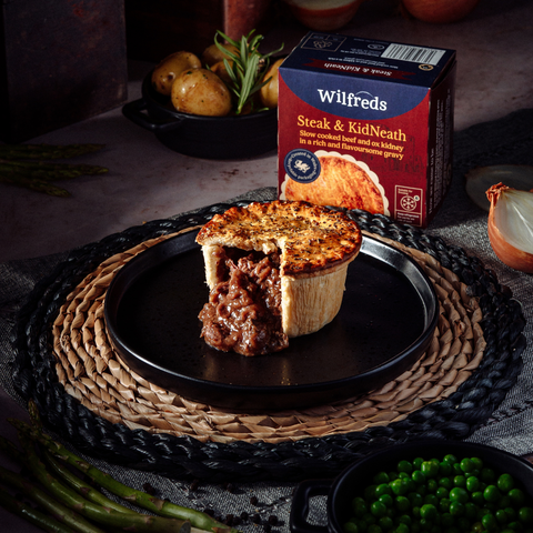 Steak and KidNeath Pie - Steak and Kidney Pies 6 Pack – Deep-Filled Pies with Flaky Pastry and Premium Steak & Kidney Filling