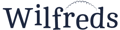 Wilfreds Pies Logo Blue Transparent