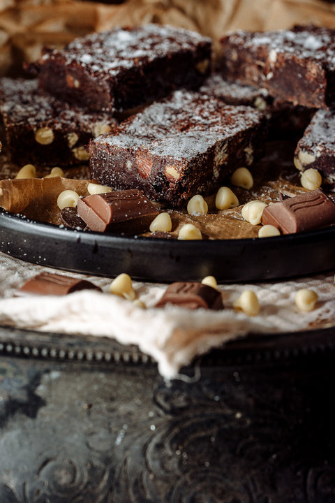 Luxury Milk & White Chocolate Chip Brownies