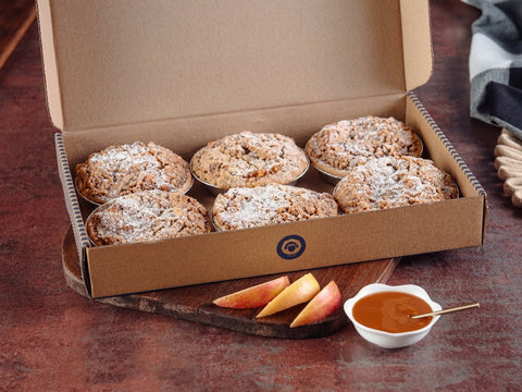 Apple & Caramel Crumble Tart Catering Box (6 Pack)