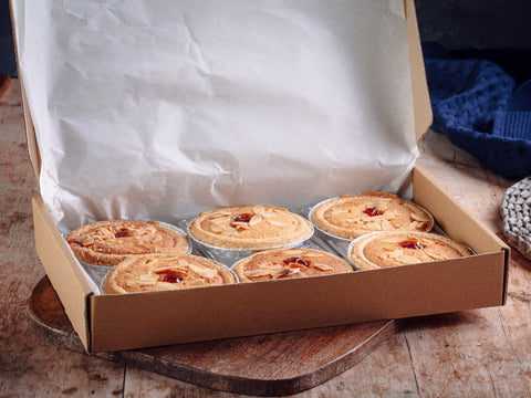 Bakewell Tarts with Jam & Almond Frangipane Catering Box (6 Pack)