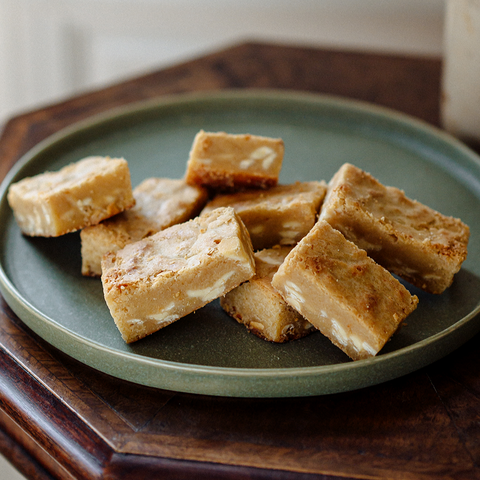 Luxury White Chocolate Blondies