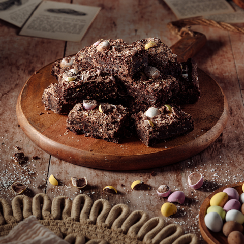 Luxury Letterbox Mini Egg Brownies