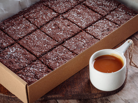 Salted Caramel Luxury Brownies Catering Box (15 Pack)