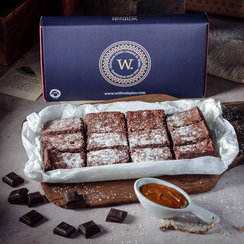Luxury Letterbox Salted Caramel Brownies