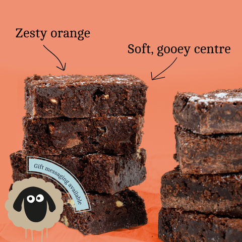 Luxury Letterbox Chocolate Orange Brownies