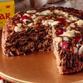 Welsh Honey Rum Christmas Cake with Cherries & Almonds