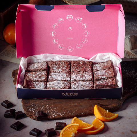 Luxury Letterbox Chocolate Orange Brownies