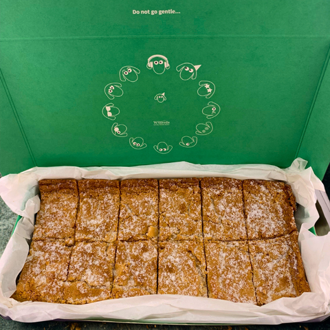 Luxury White Chocolate Blondies