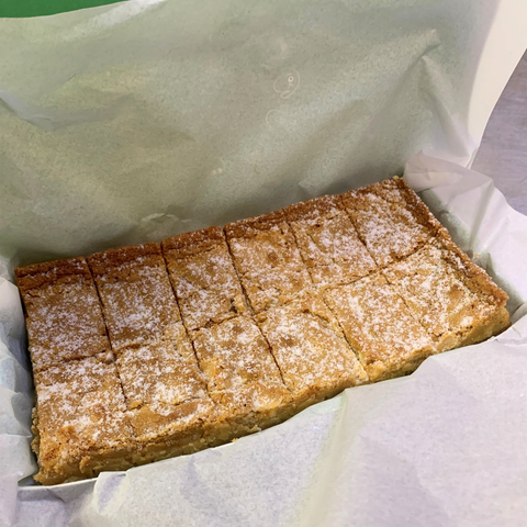 Luxury White Chocolate Blondies
