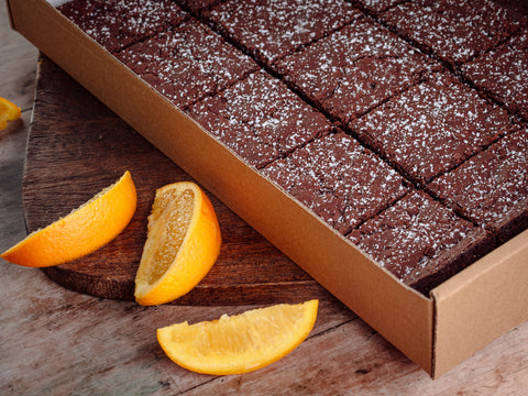 Chocolate Orange Brownies -  Catering Box (15 Pack)