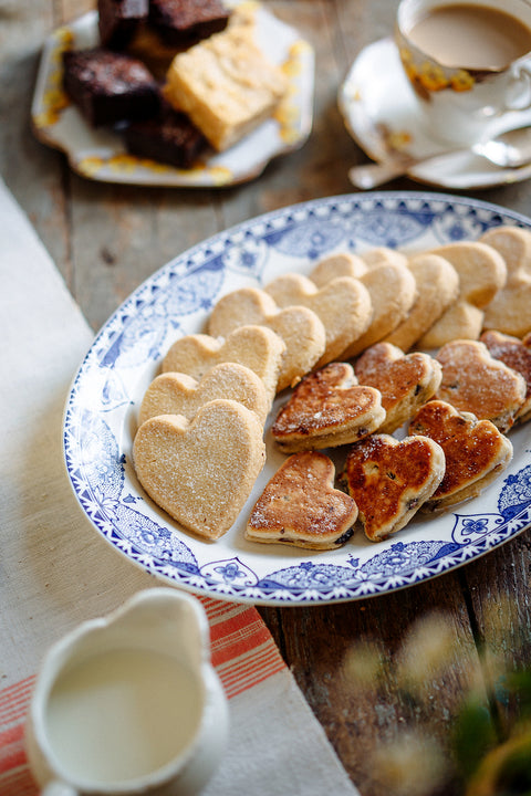 Heart Shaped Shirgar Butter Shortbread Biscuits