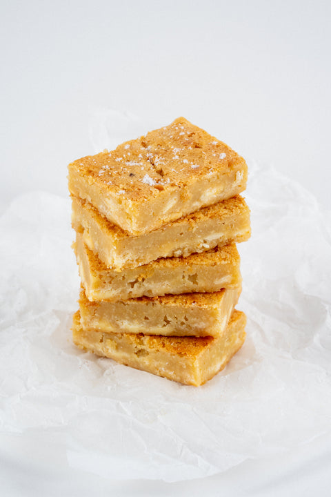 Luxury White Chocolate Blondies