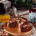Welsh Honey Rum Christmas Cake with Cherries & Almonds