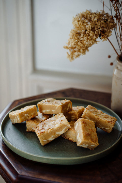 Luxury White Chocolate Blondies