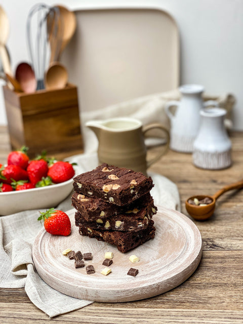 Luxury Milk & White Chocolate Chip Brownies