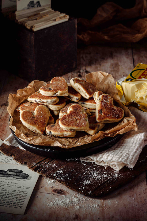 Heart Shaped Shirgar Butter Welsh Cakes